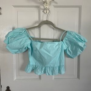 Zara puffy sleeved top